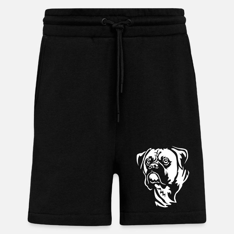Boxer Head « Black Edition » - Short bio décontracté fabriqué en UE - SOLID BLACK