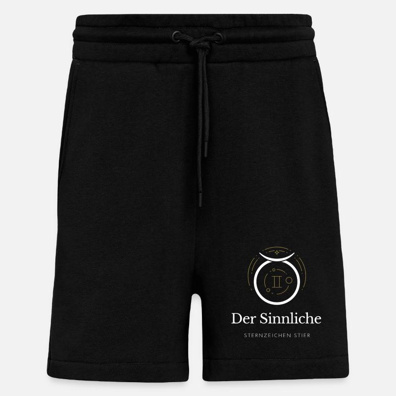 Der Sinnliche - Sternzeichen Stier - Shorts - made by SPREAD - SOLID BLACK