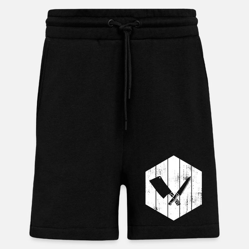 Messer Hackbeil Zeichnung - Shorts - made by SPREAD - SOLID BLACK