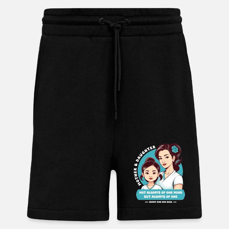 Mutter und Tochter - Shorts - made by SPREAD - SOLID BLACK