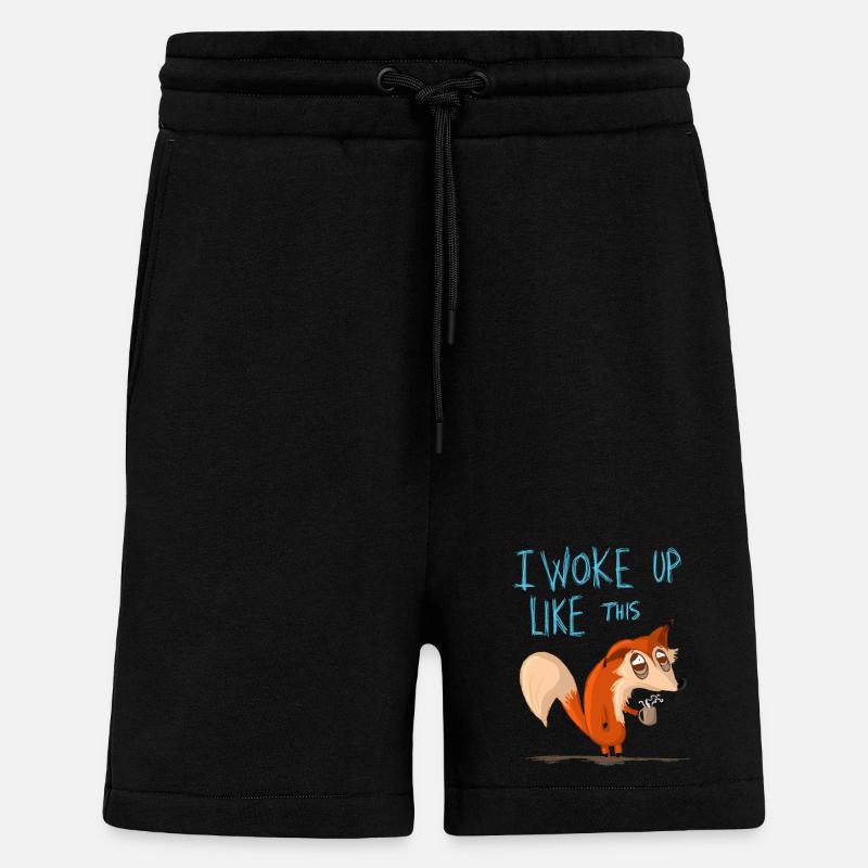 Ich bin so aufgewacht - Shorts - made by SPREAD - SOLID BLACK