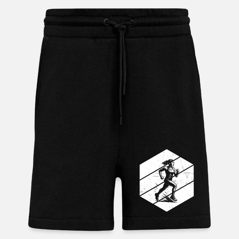 Focus purement sur la course - Short bio décontracté fabriqué en UE - SOLID BLACK