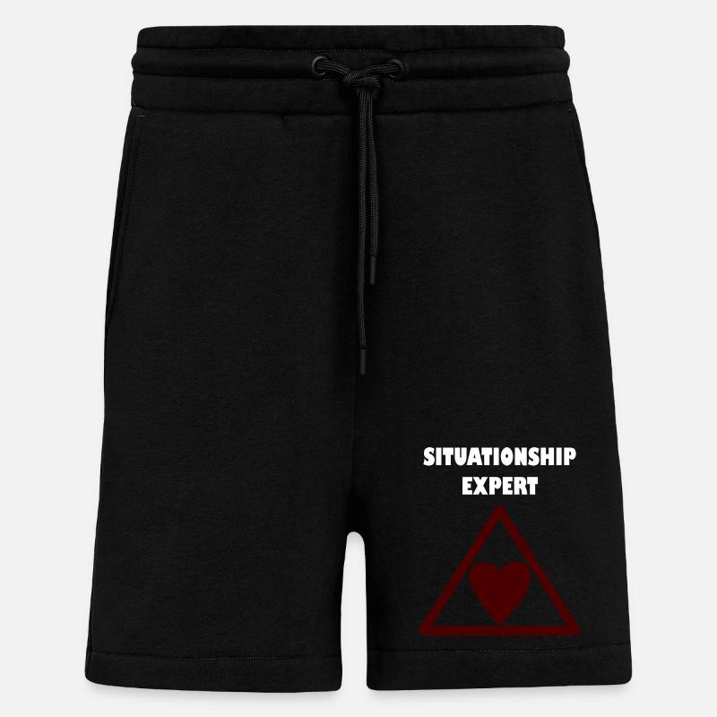 Expert en relations dans le triangle - Short bio décontracté fabriqué en UE - SOLID BLACK