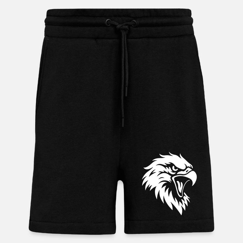 Wütender Adlerkopf – Tattoo Style - Shorts - made by SPREAD - SOLID BLACK