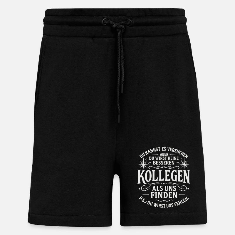 Abschiedsgeschenk Kollegen Jobwechsel - Shorts - made by SPREAD - SOLID BLACK