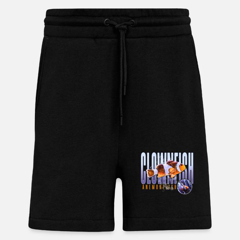Clownfisch Anemonenfisch - Shorts - made by SPREAD - SOLID BLACK