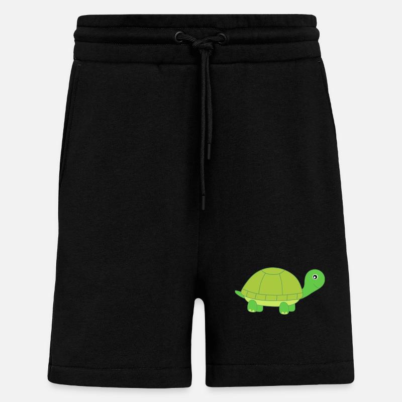 Turtle Turtles - Shorts - made by SPREAD - SOLID BLACK