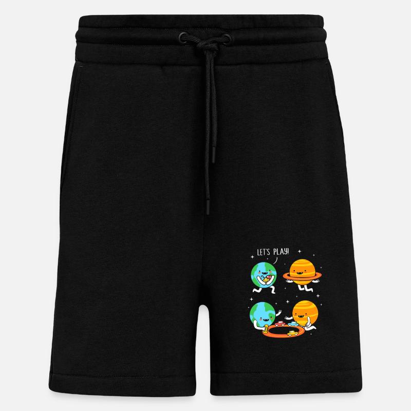 Space Planets Universe Space - Shorts - made by SPREAD - SOLID BLACK