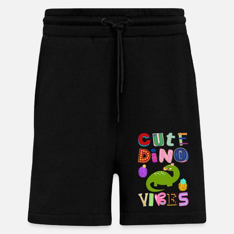 Mignon Dino Vibes 4 - Short bio décontracté fabriqué en UE - SOLID BLACK
