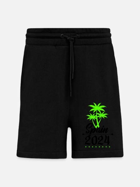 Spain 2024 Palm Trees - Shorts - made by SPREAD - SOLID BLACK