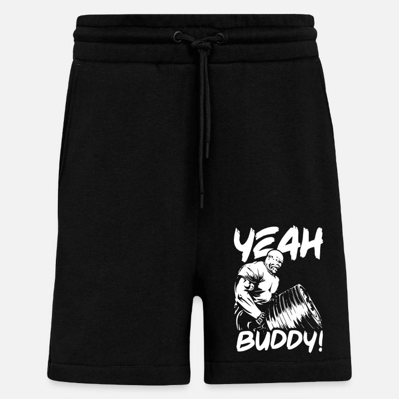 Yeah Buddy Lightweight - Shorts - made by SPREAD - SOLID BLACK