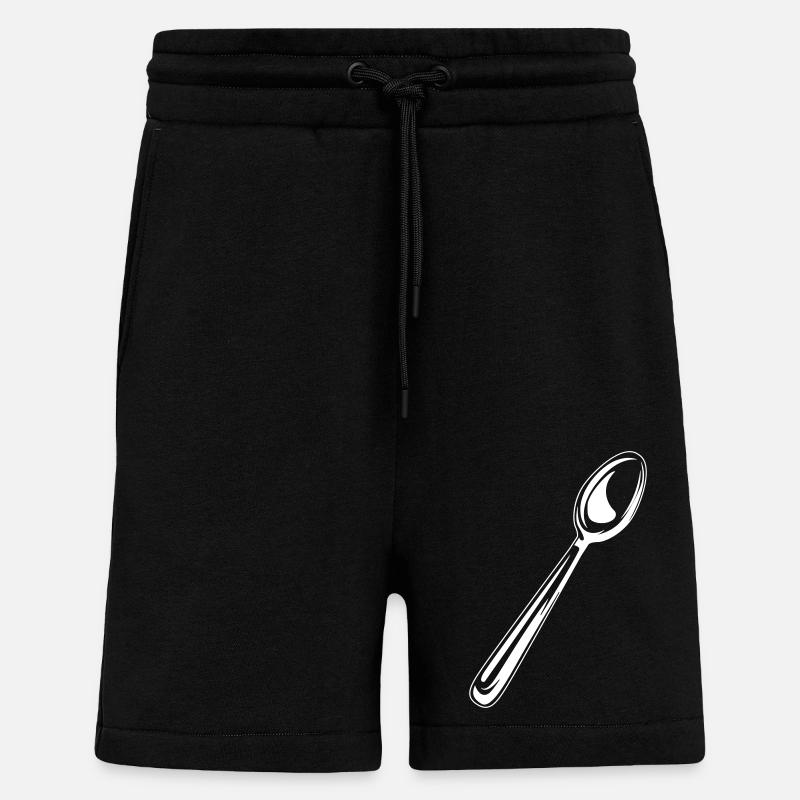 besteck symbol löffel - Shorts - made by SPREAD - SOLID BLACK