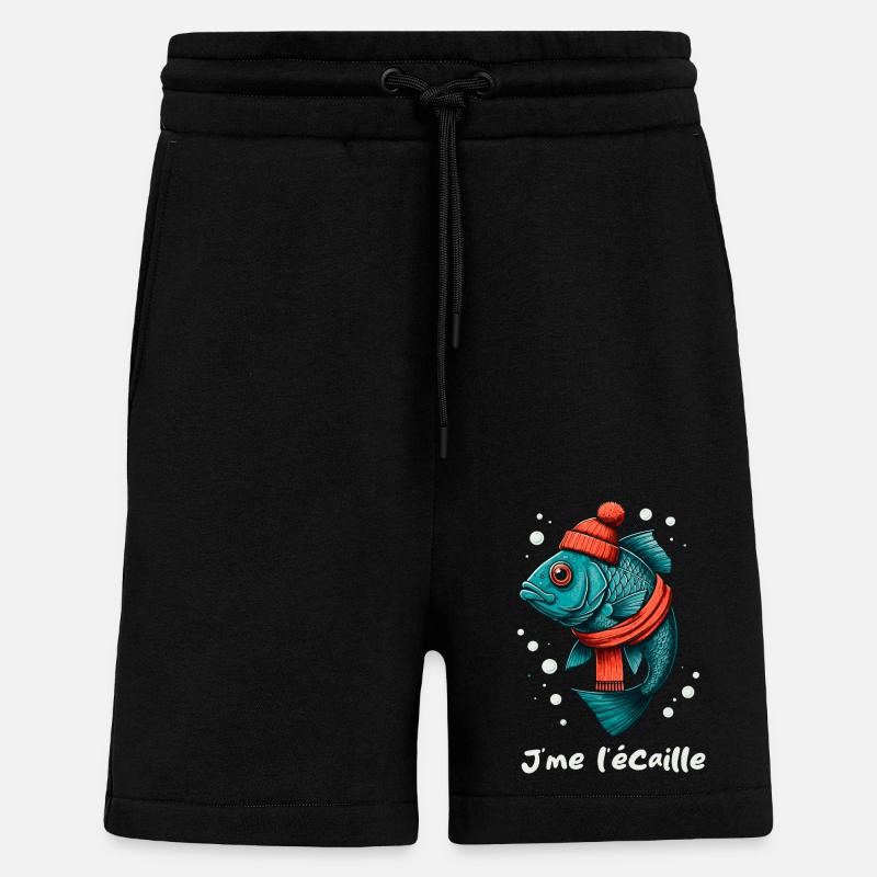 J me l écaille - Short bio décontracté fabriqué en UE - SOLID BLACK