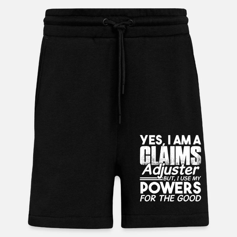 Use Claims Adjuster Powers - Shorts - made by SPREAD - SOLID BLACK