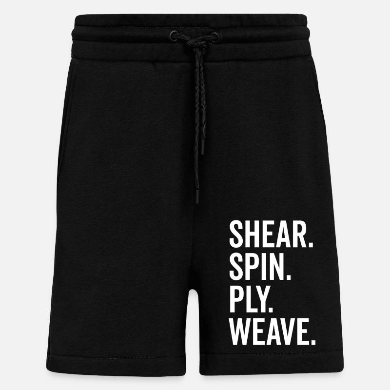 Shear Spin Ply Weave - Shorts - made by SPREAD - SOLID BLACK