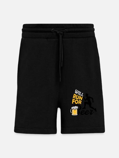 Run for Beer - Shorts - made by SPREAD - SOLID BLACK