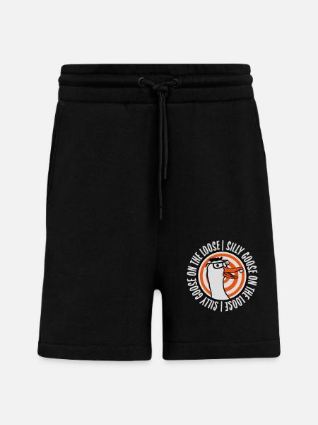 goose on the loose - Shorts - made by SPREAD - SOLID BLACK