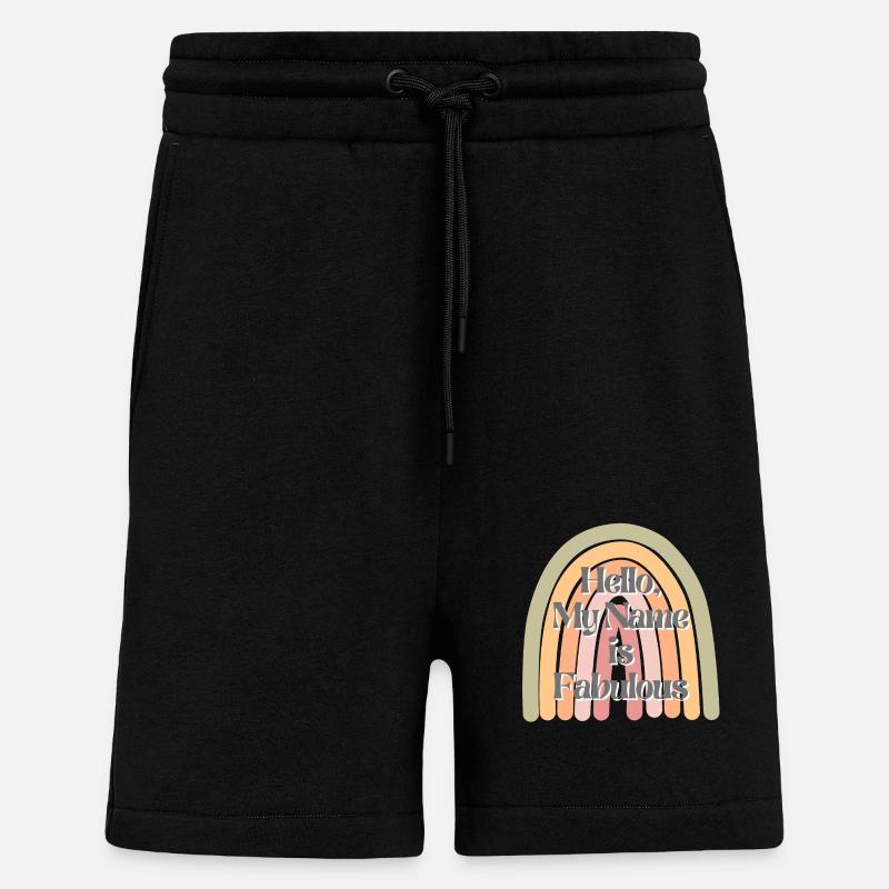 Mon nom est fabuleux - Short bio décontracté fabriqué en UE - SOLID BLACK