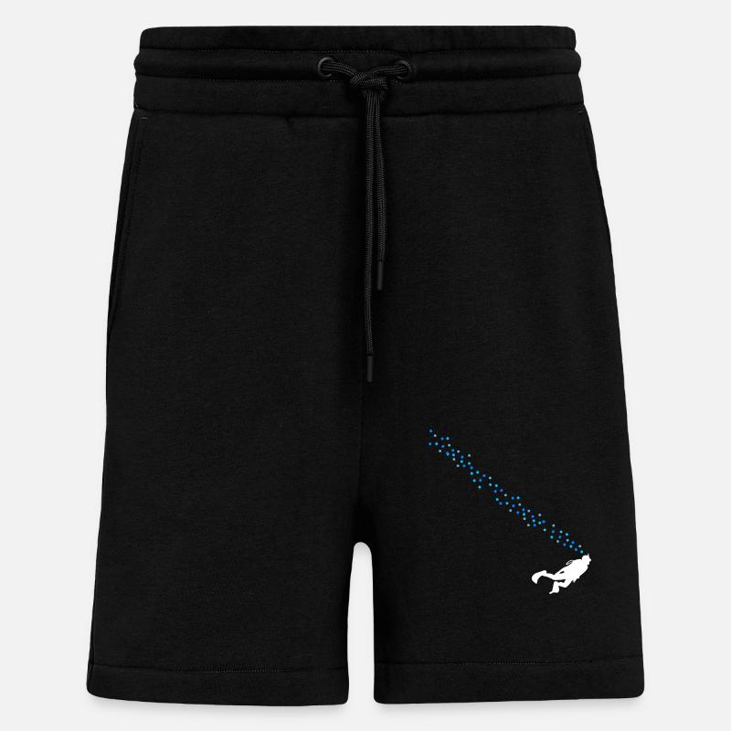 Diving Diver Apnea - Shorts - made by SPREAD - SOLID BLACK