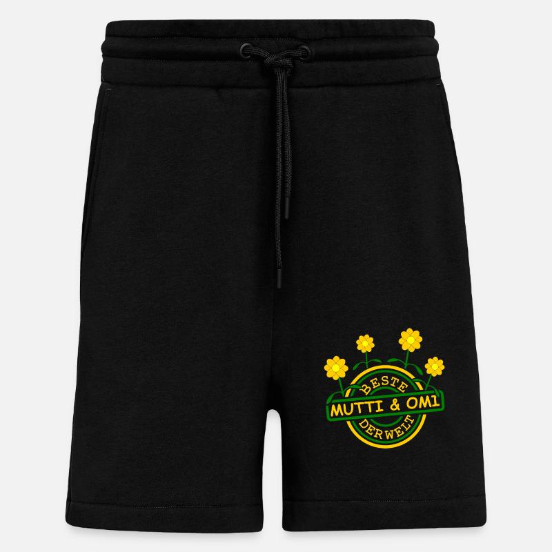 Beste Oma Mama - Shorts - made by SPREAD - SOLID BLACK