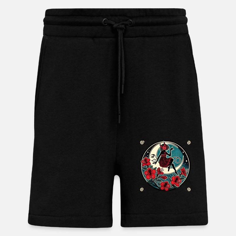 Rotes Teufelsmädchen - Shorts - made by SPREAD - SOLID BLACK