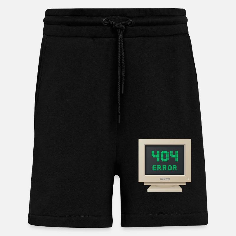 CRT-Entwurf - Fehler 404 - Shorts - made by SPREAD - SOLID BLACK