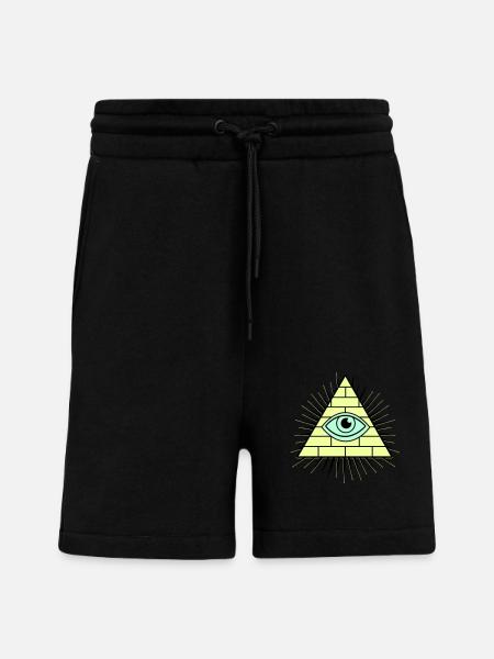Illuminati Pyramide - Shorts - made by SPREAD - SOLID BLACK