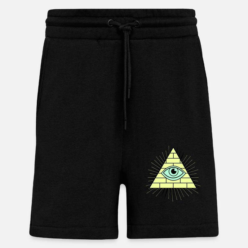 Illuminati Pyramide - Shorts - made by SPREAD - SOLID BLACK