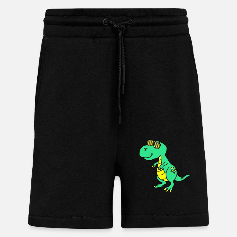 Cool Dinosaur - Shorts - made by SPREAD - SOLID BLACK
