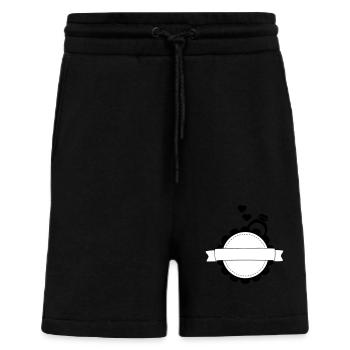 Logo mariage - Short bio décontracté fabriqué en UE - SOLID BLACK - Devant