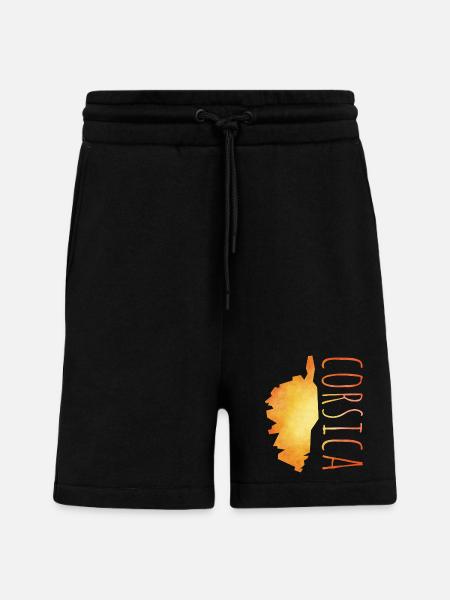 Corse - Short bio décontracté fabriqué en UE - SOLID BLACK