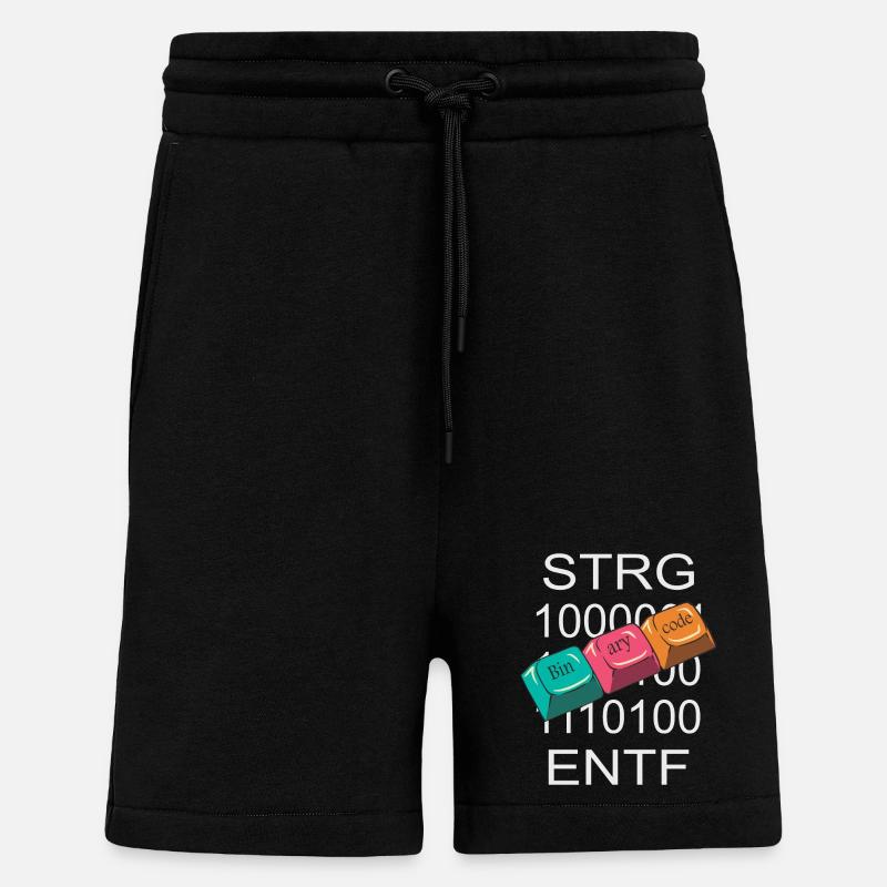 Nerd de l’informatique - Short bio décontracté fabriqué en UE - SOLID BLACK