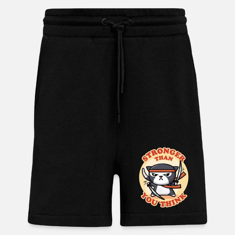 Ninja Katze - Shorts - made by SPREAD - SOLID BLACK