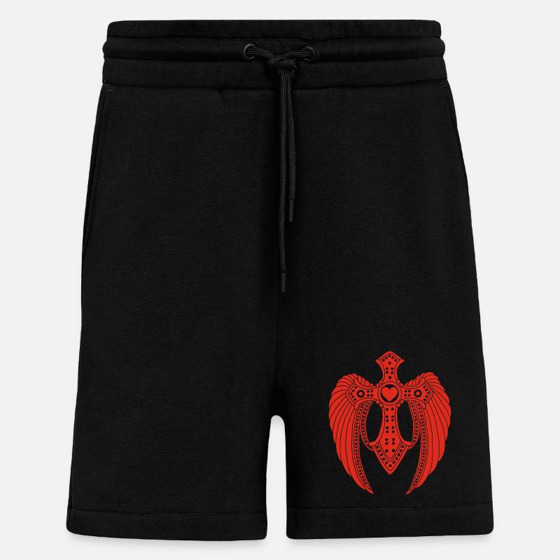 Roter gefallener Engel - Shorts - made by SPREAD - SOLID BLACK