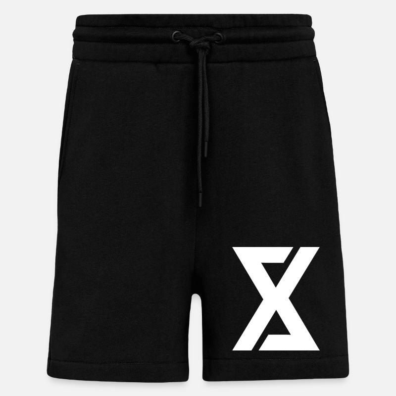 Art numérique simple logo - Short bio décontracté fabriqué en UE - SOLID BLACK