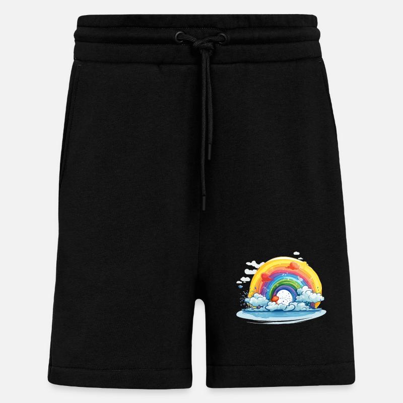 Regenbogen Pride - Shorts - made by SPREAD - SOLID BLACK