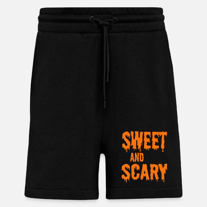doux et effrayant - Short bio décontracté fabriqué en UE - SOLID BLACK