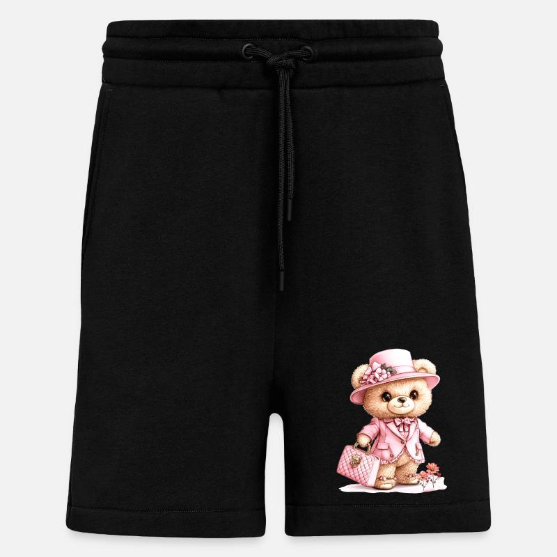 Les ours sont en liberté ! - Short bio décontracté fabriqué en UE - SOLID BLACK