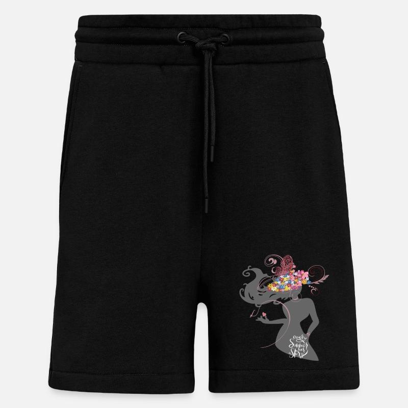 Fille Été - Short bio décontracté fabriqué en UE - SOLID BLACK
