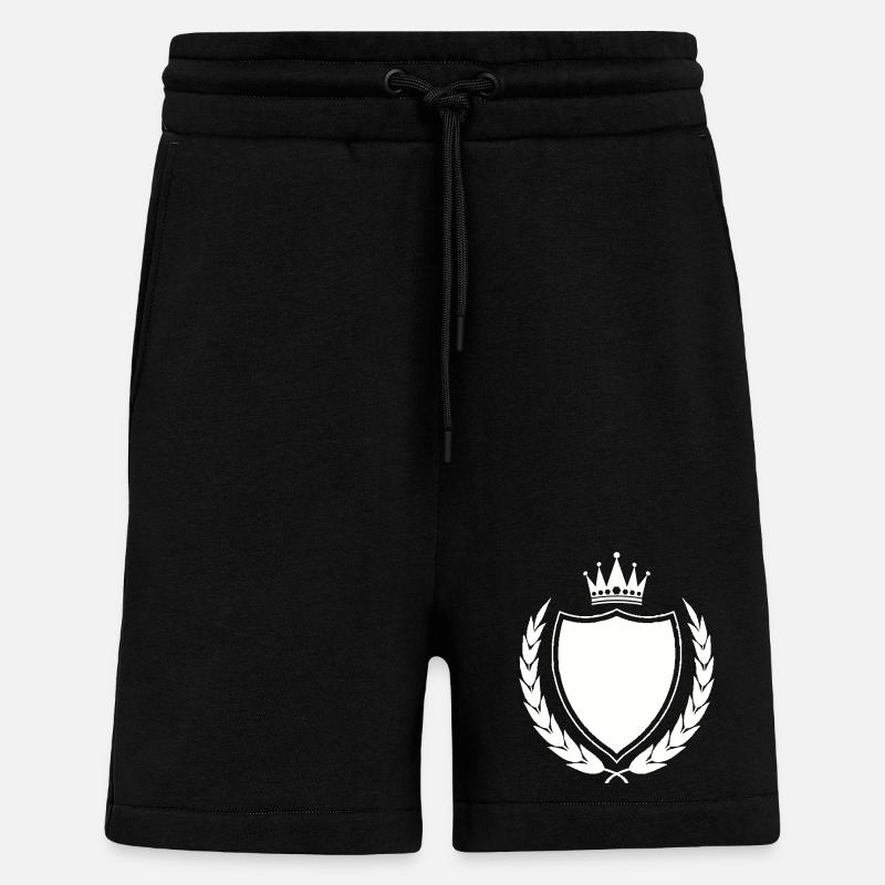 Königliches Wappen Emblem - Shorts - made by SPREAD - SOLID BLACK
