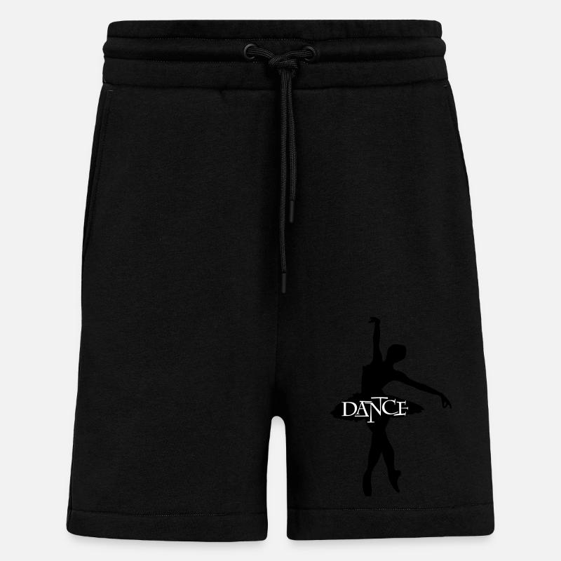 danse - Short bio décontracté fabriqué en UE - SOLID BLACK