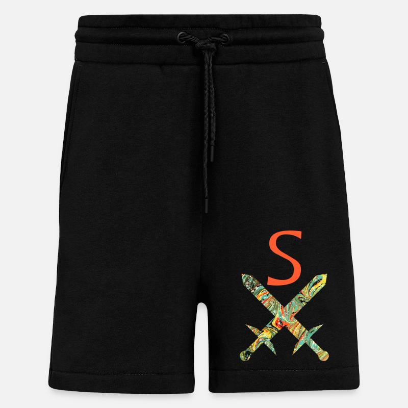 gekreuzte schwerter e 200 s - Shorts - made by SPREAD - SOLID BLACK