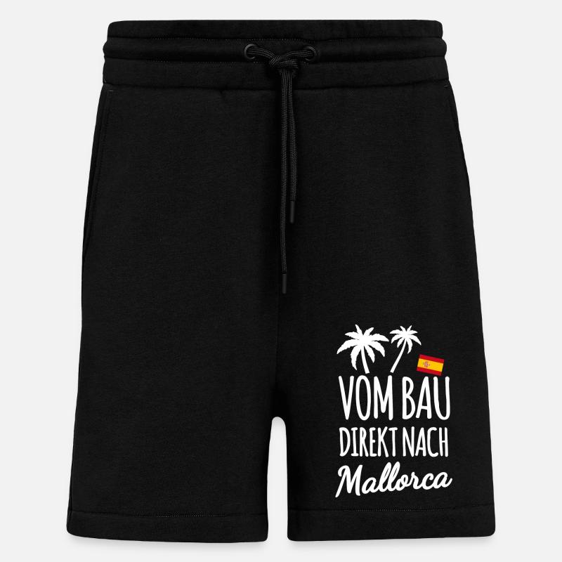 Bauarbeiter in Mallorca - Shorts - made by SPREAD - SOLID BLACK
