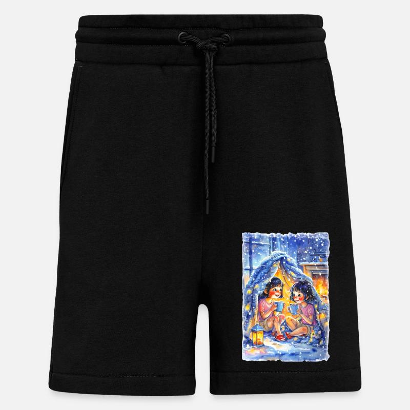 Bau einer Deckenfestung - Shorts - made by SPREAD - SOLID BLACK