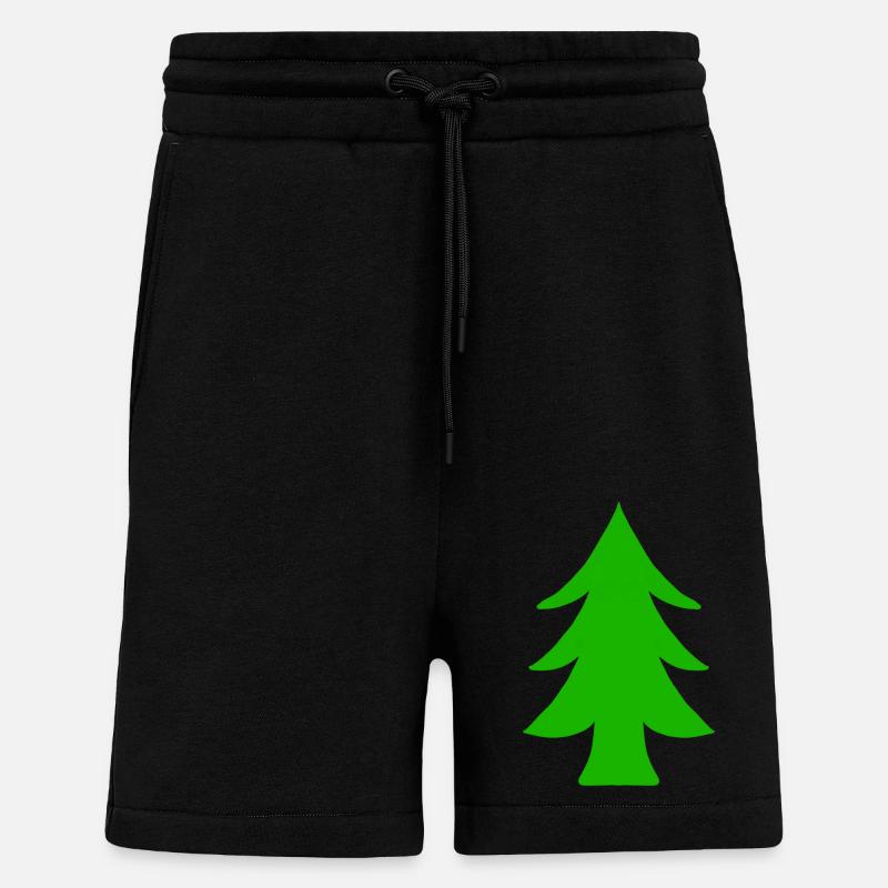 Fir tree - Shorts - made by SPREAD - SOLID BLACK
