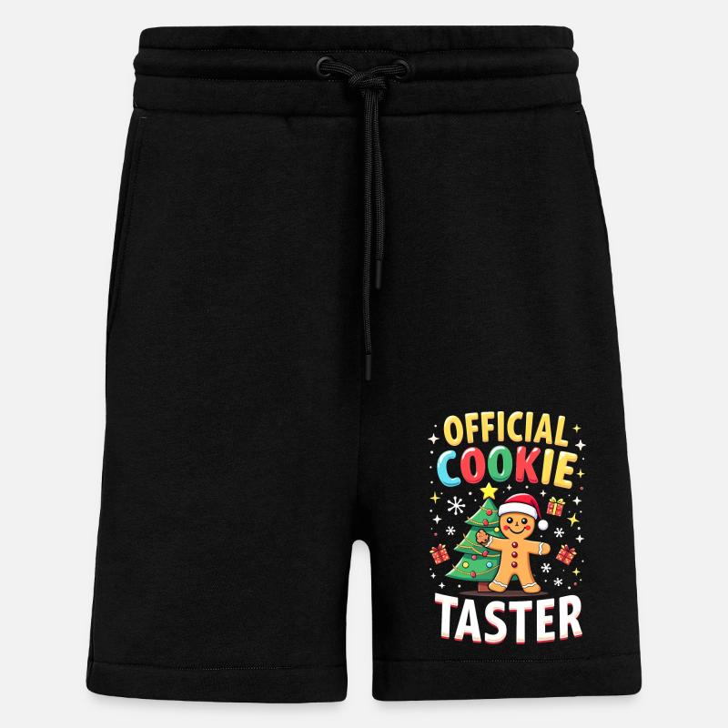 Official Cookie Button - Shorts - made by SPREAD - SOLID BLACK