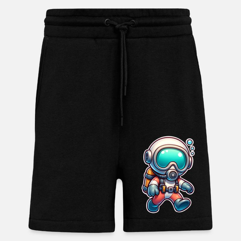 Diving Divers - Shorts - made by SPREAD - SOLID BLACK