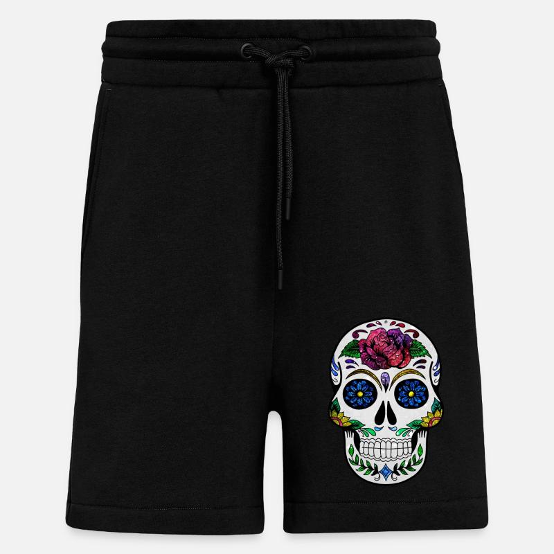 Kosmischer Schädel - Shorts - made by SPREAD - SOLID BLACK