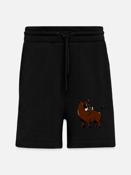 Wild boobs cool cute funny sunglasses - Shorts - made by SPREAD - SOLID BLACK