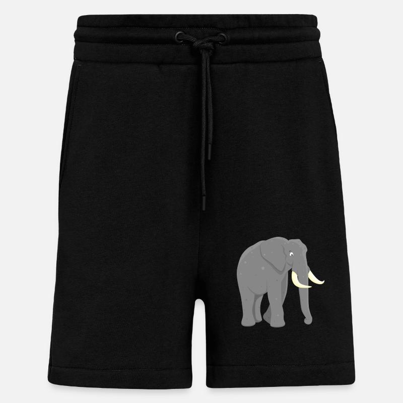 Afrikanischer Elefant - Shorts - made by SPREAD - SOLID BLACK